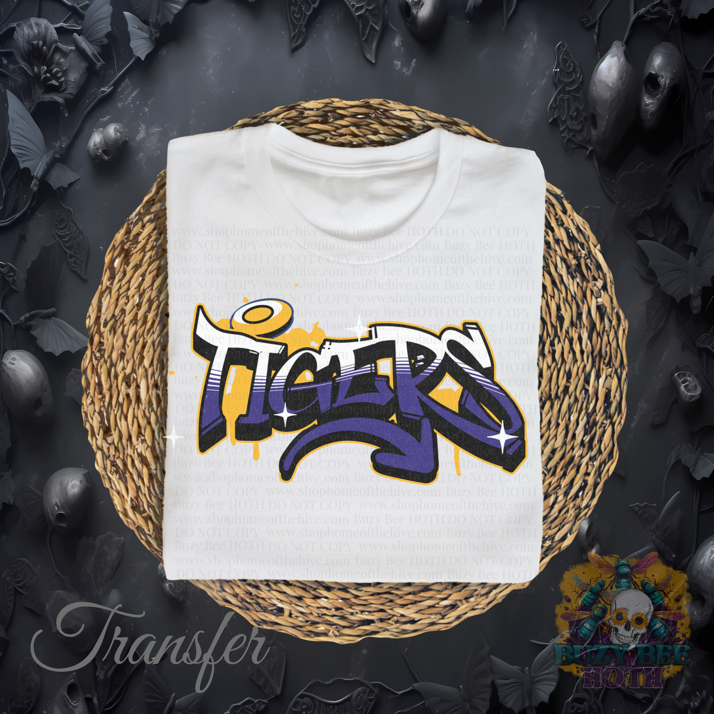 Tigers Graffiti Transfer
