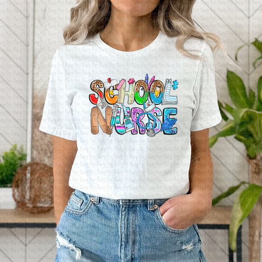 School Nurse Graphic Tee