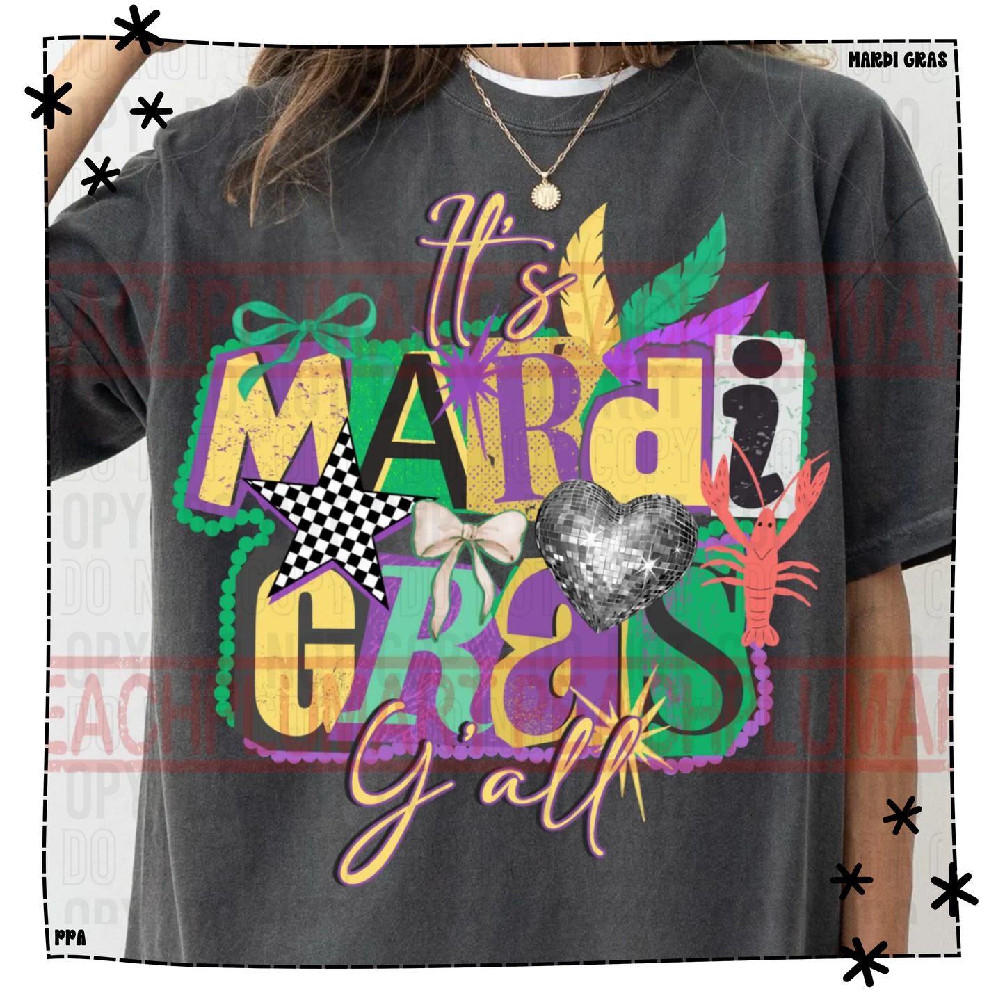 It's Mardi Gras Y'all | Mardi Grass Tee & Sweatshirt