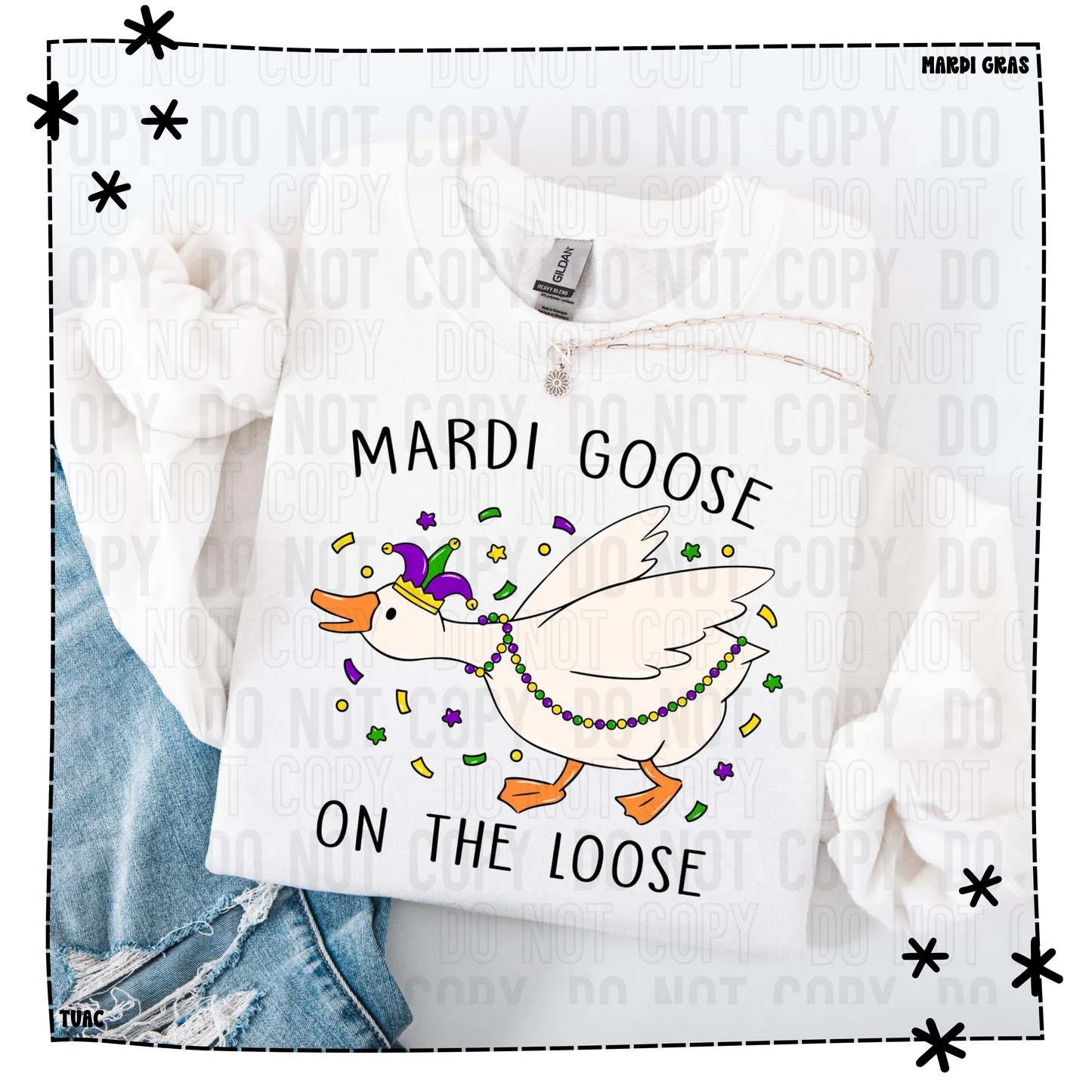 Mardi Goose on the Loose | Mardi Gras Tee & Sweatshirt