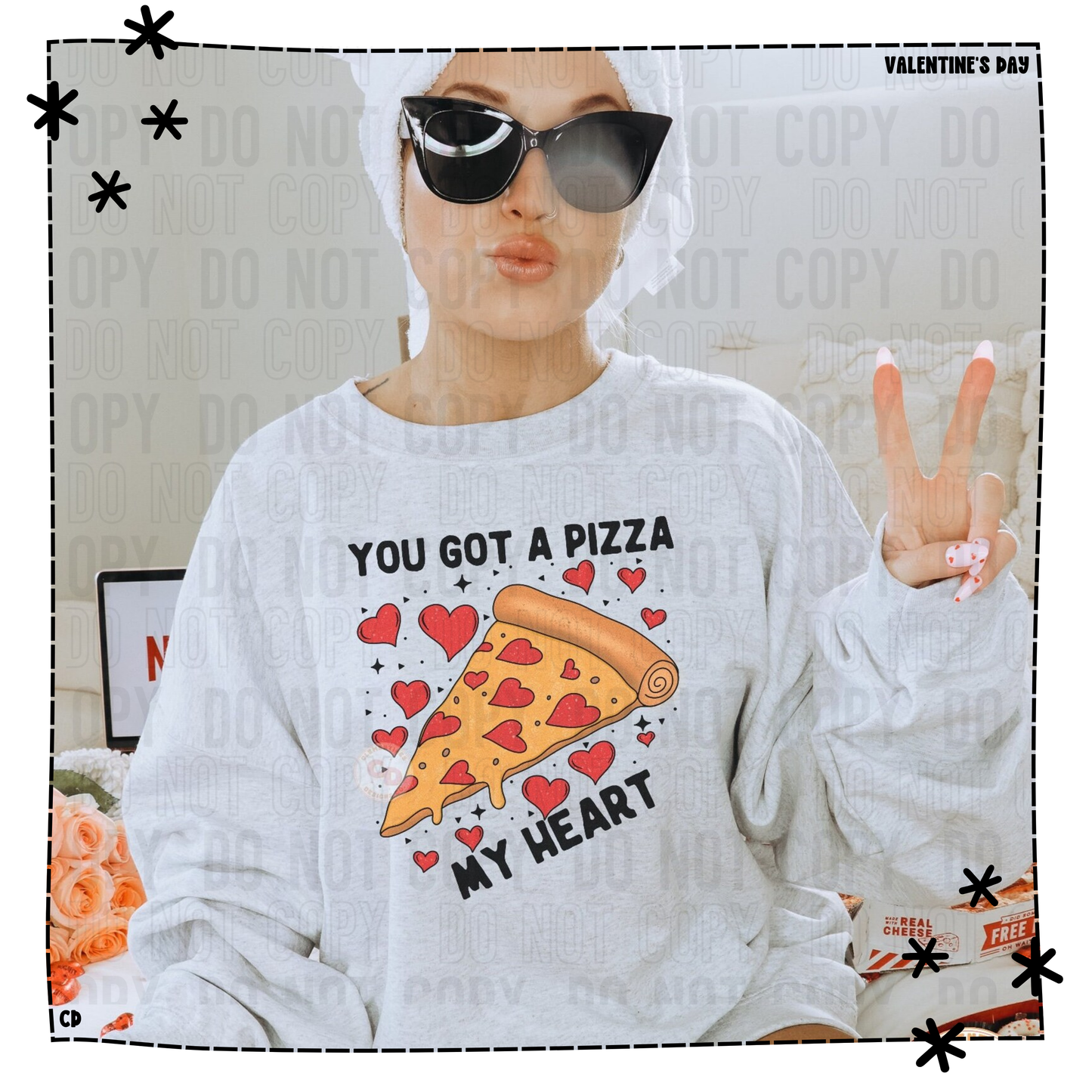 Valentine Collection - You Got a Pizza My Heart Shirt & Sweatshirt
