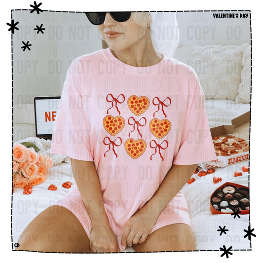 Valentine Collection - Coquette Pizza Heart Shirt & Sweatshirt