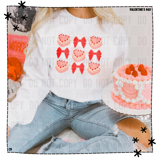 Valentine Collection - Coquette Cake and Bows Shirt & Sweatshirt