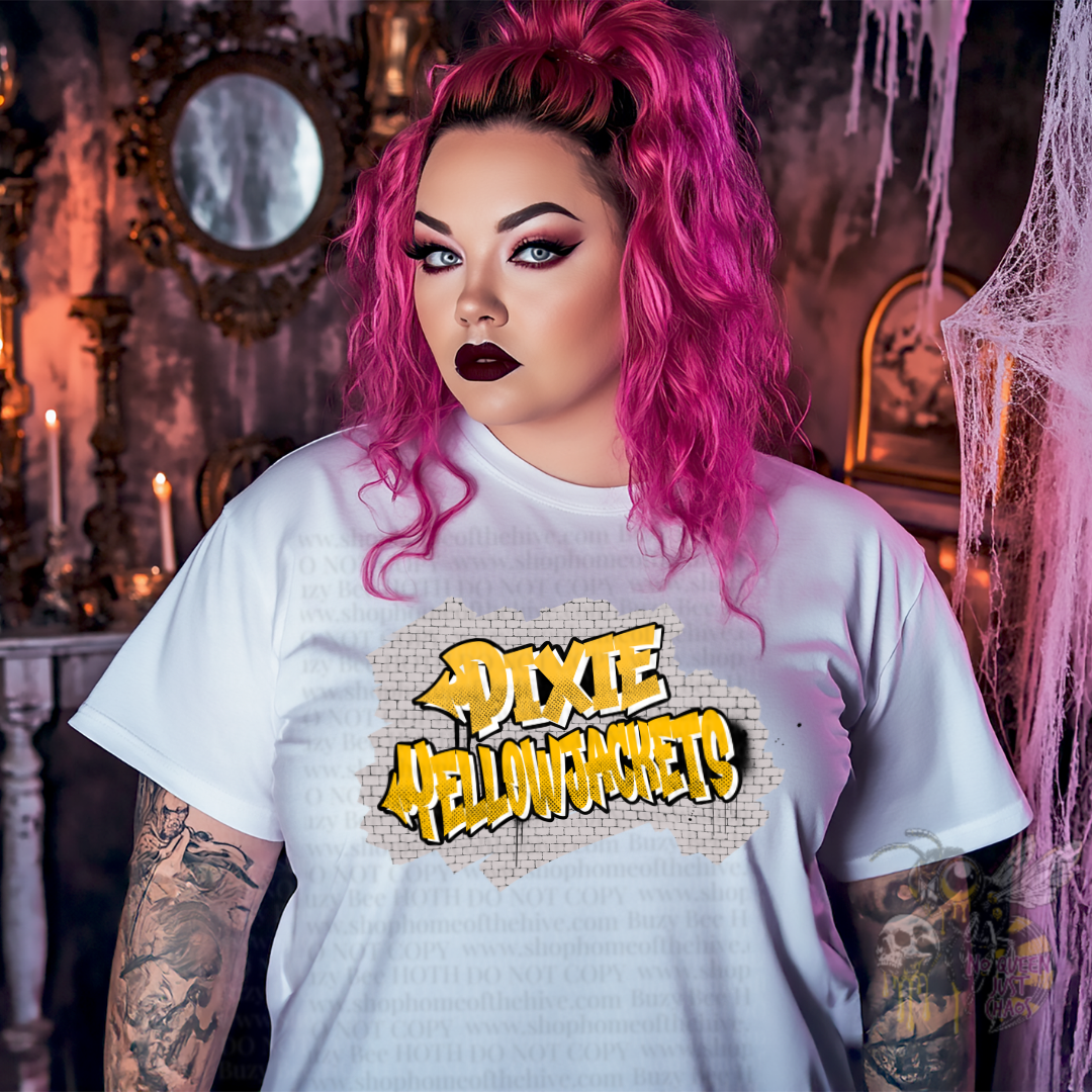 Yellow Jackets Brick Graphic Tee
