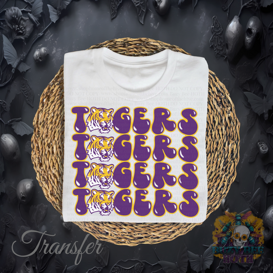 Tigers Stacked w/logo transfer