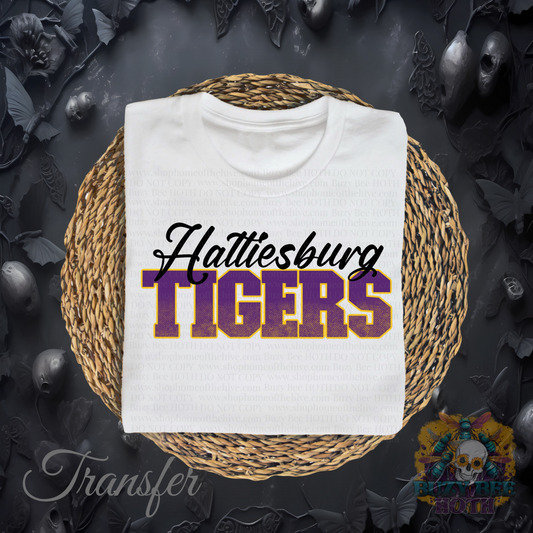 Tigers Halftone Transfer