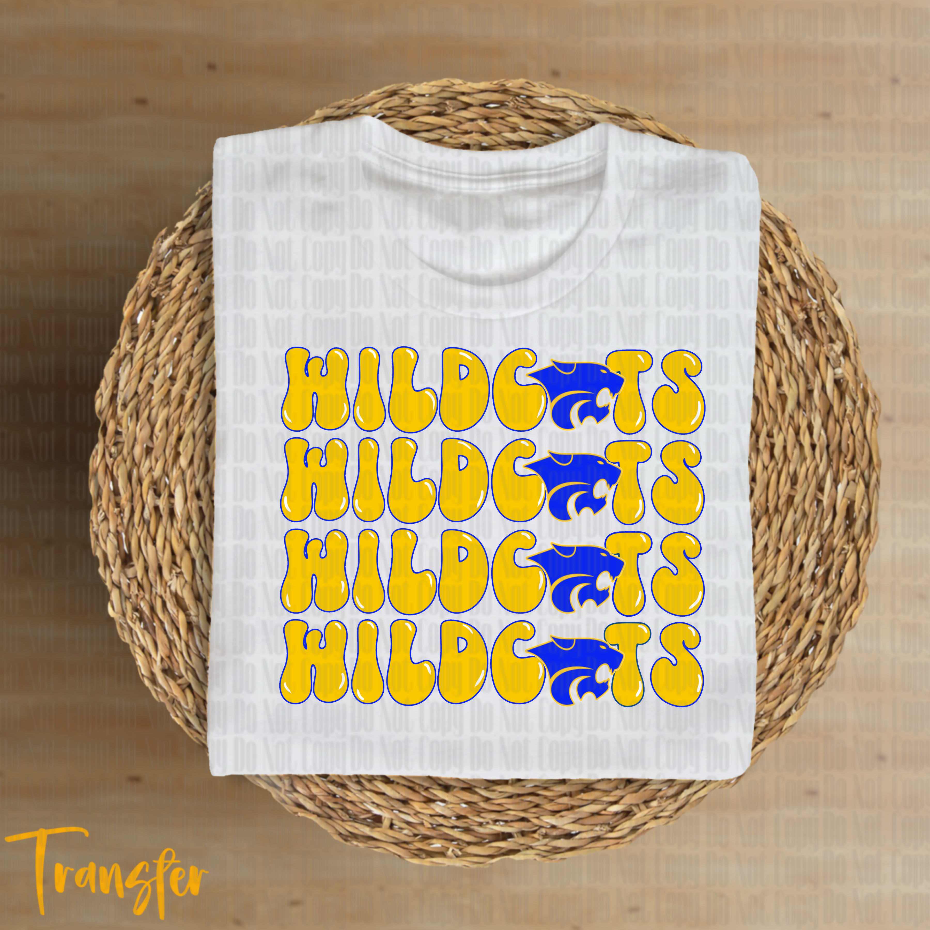 Wildcats Stacked with logo Transfer