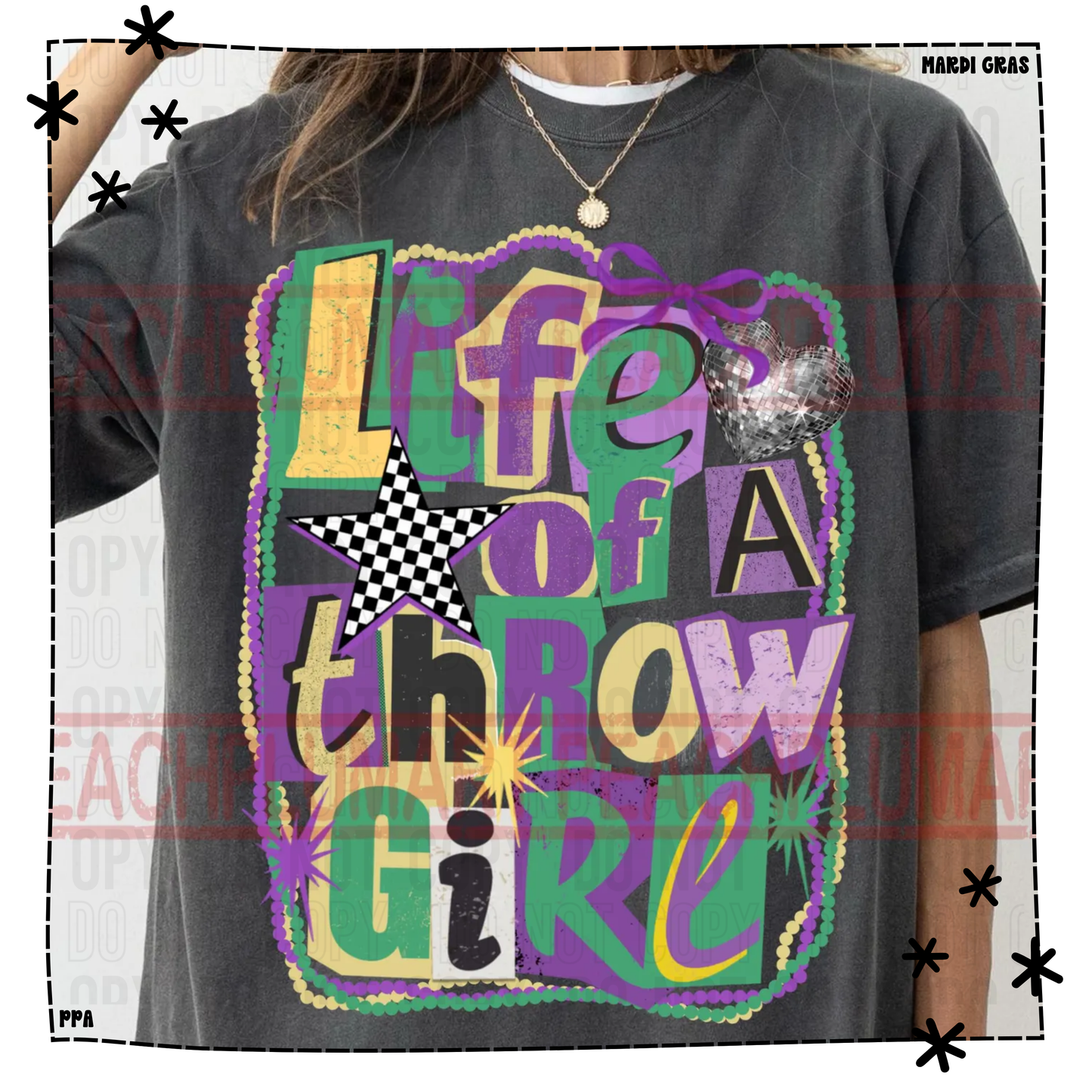 Life of a Throw Girl Shirt | Mardi Gras Tee & Sweatshirt