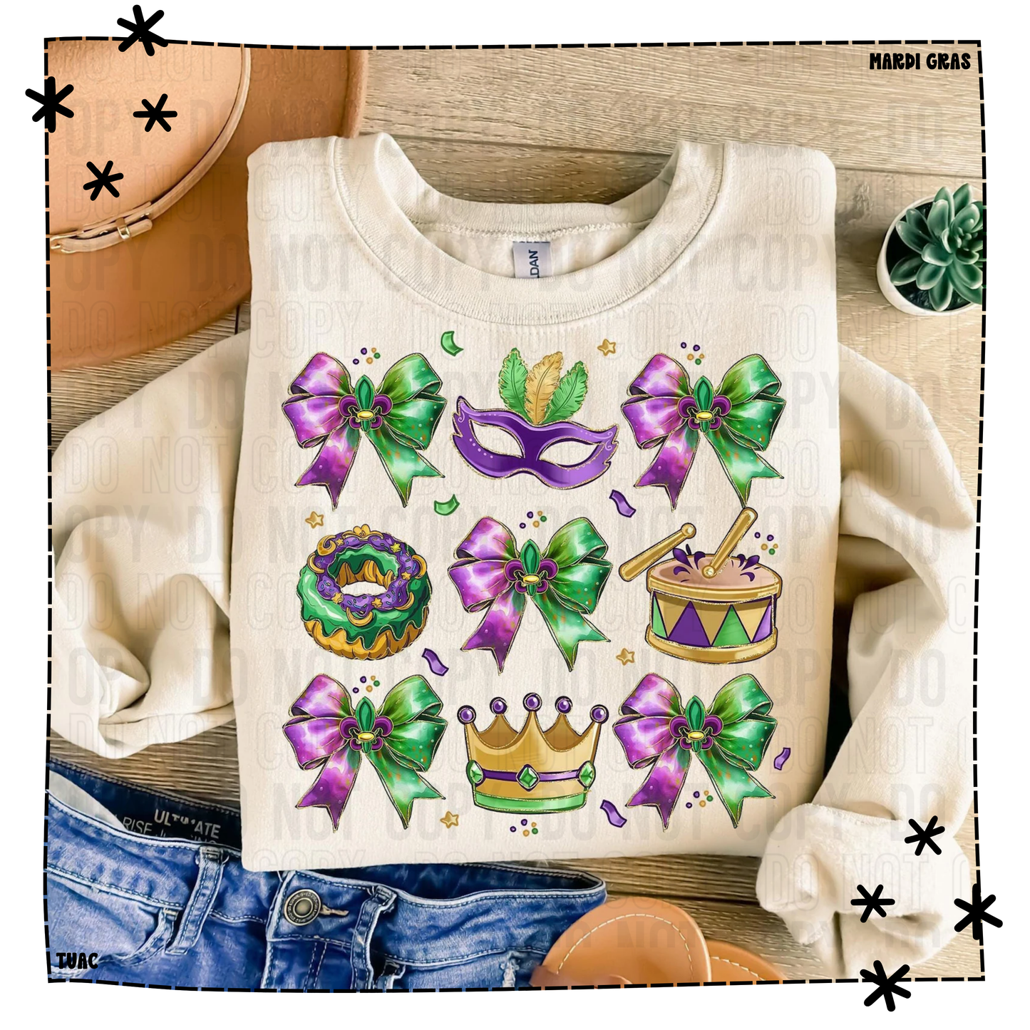 Mardi Gras Collage | Mardi Gras Tee & Sweatshirt