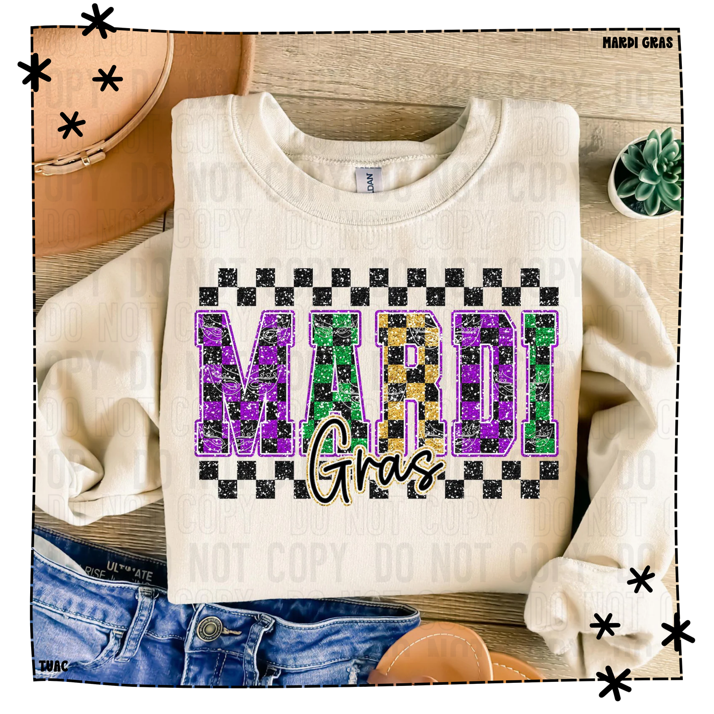 Mardi Gras Faux Glitter Shirt| Mardi Gras Tee & Sweatshirt