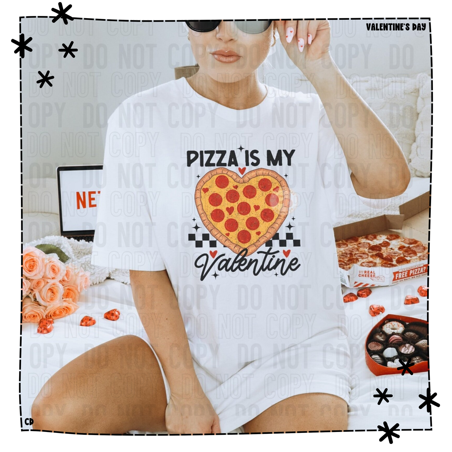 Valentine Collection -Pizza is my Valentine Shirt & Sweatshirt