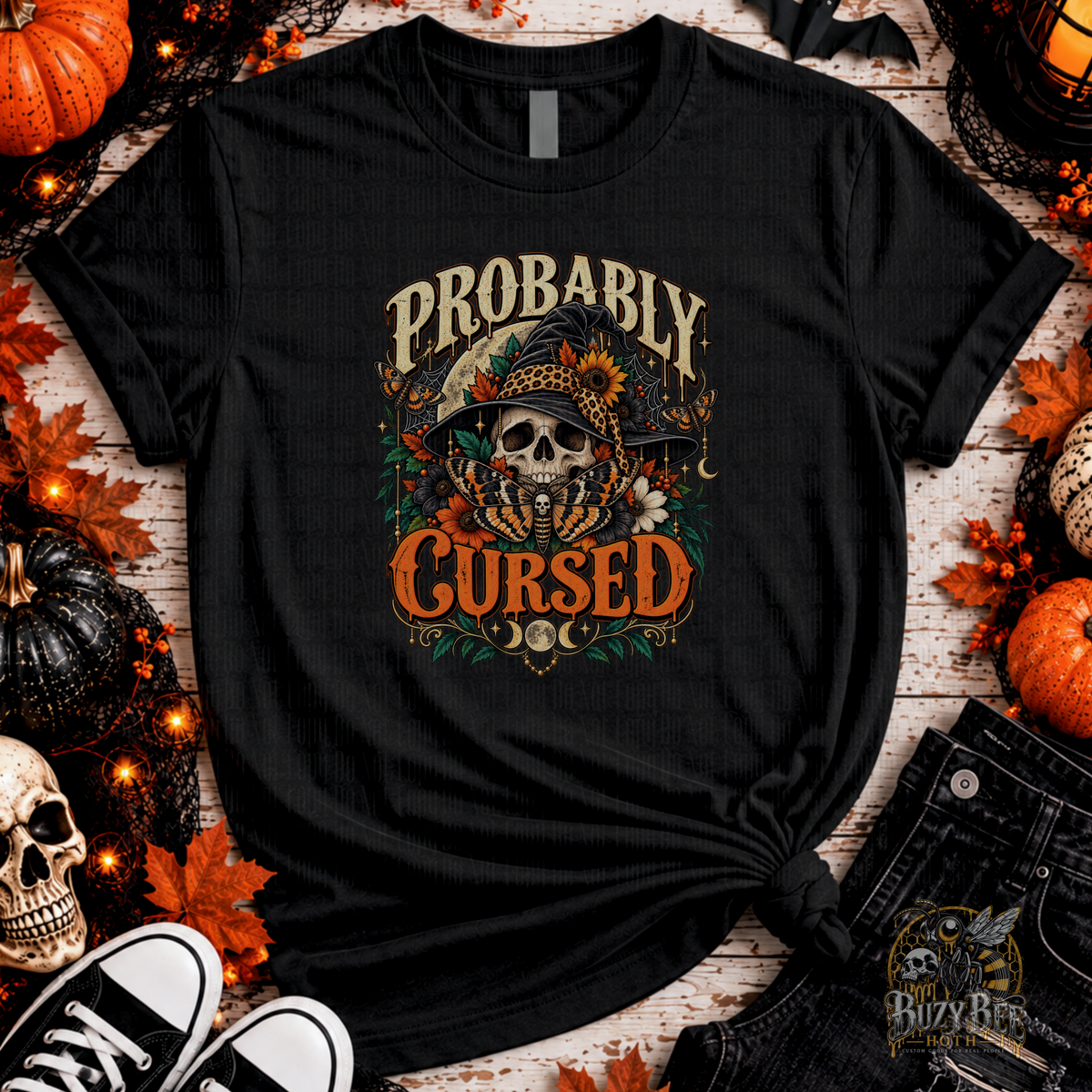 Probably Cursed | Halloween Graphic Apparel
