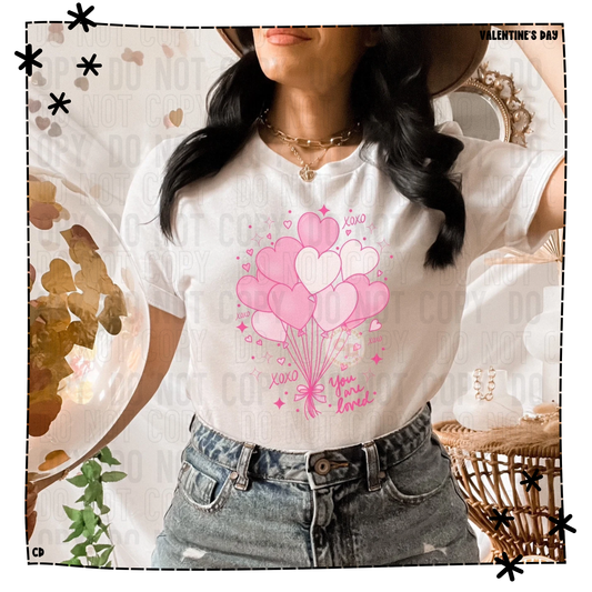 Valentine Collection - You Are Loved Heart Balloon Shirt & Sweatshirt